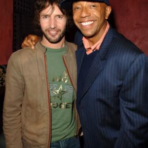 Russell Simmons and James Blunt