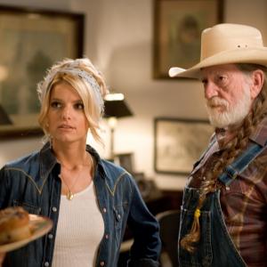 Still of Willie Nelson and Jessica Simpson in The Dukes of Hazzard 2005
