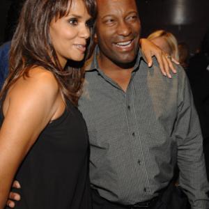 Halle Berry and John Singleton at event of Things We Lost in the Fire (2007)