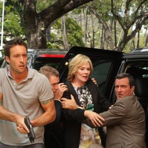 Still of Jean Smart and Alex OLoughlin in Hawaii Five0 2010