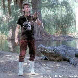 Never one to back away from a challenge Joe David Spade finds a parttime job as a Florida gatorwrestler