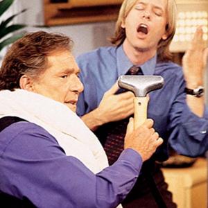 Still of George Segal and David Spade in Just Shoot Me! (1997)