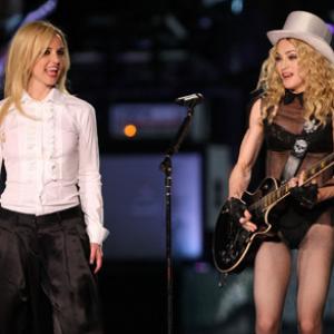 Madonna and Britney Spears at event of Madonna: Sticky & Sweet Tour (2010)