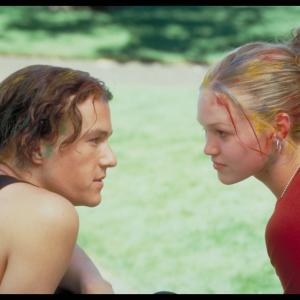 Still of Heath Ledger and Julia Stiles in 10 Things I Hate About You 1999