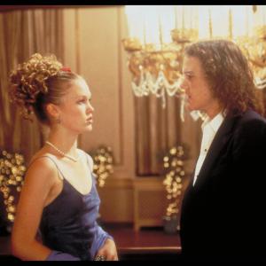 Still of Heath Ledger and Julia Stiles in 10 Things I Hate About You 1999