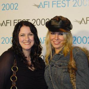 Kelly Stone and Morgan Rhodes at the premiere of 