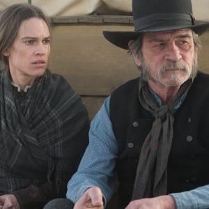 Still of Tommy Lee Jones and Hilary Swank in The Homesman (2014)