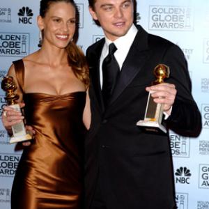 Leonardo DiCaprio and Hilary Swank
