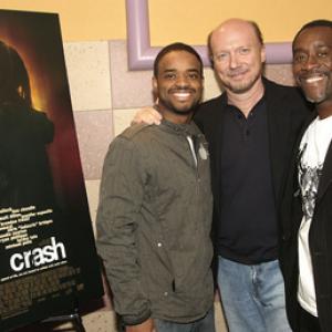 Don Cheadle, Larenz Tate and Paul Haggis at event of Crash (2004)