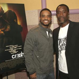 Don Cheadle and Larenz Tate at event of Crash (2004)