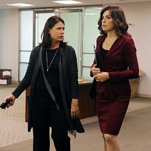 Still of Julianna Margulies and Maura Tierney in The Good Wife (2009)