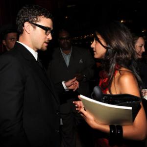 Emmanuelle Chriqui and Justin Timberlake