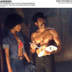 Still of Mario Van Peebles and Joy Bryant in How to Get the Mans Foot Outta Your Ass 2003