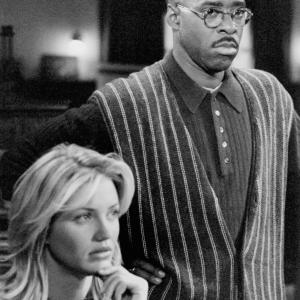 Still of Cameron Diaz and Courtney B. Vance in The Last Supper (1995)