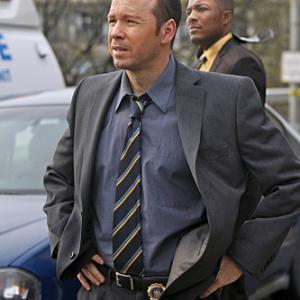 Still of Tom Selleck and Donnie Wahlberg in Blue Bloods 2010