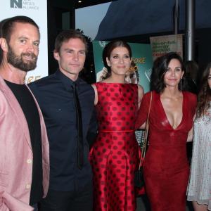 Courteney Cox, Seann William Scott, Kate Walsh, Garret Dillahunt and Olivia Thirlby at event of Just Before I Go (2014)