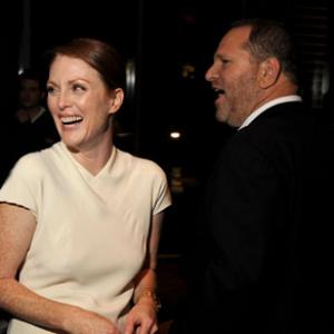 Julianne Moore and Harvey Weinstein at event of A Single Man 2009