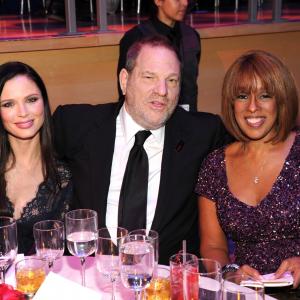 Harvey Weinstein, Gayle King and Georgina Chapman