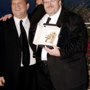Harvey Weinstein and Michael Moore
