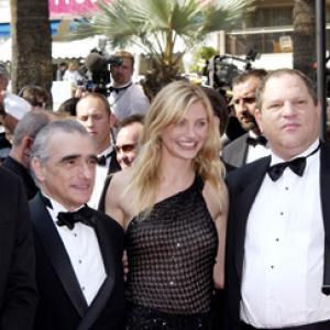 Leonardo DiCaprio, Cameron Diaz, Martin Scorsese and Harvey Weinstein at event of Niujorko gaujos (2002)