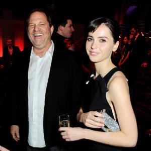 Harvey Weinstein and Felicity Jones