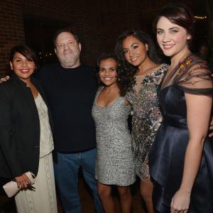 Harvey Weinstein Deborah Mailman Jessica Mauboy Miranda Tapsell and Shari Sebbens at event of The Sapphires 2012