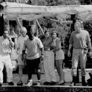 Still of Jennifer Lopez, Jon Voight, Ice Cube, Kari Wuhrer, Owen Wilson and Jonathan Hyde in Anaconda (1997)