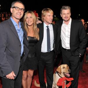 Jennifer Aniston, Owen Wilson, Eric Dane and David Frankel at event of Marley & Me (2008)