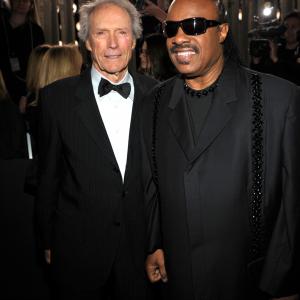 Clint Eastwood and Stevie Wonder