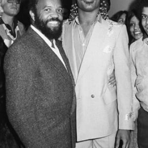 Berry Gordy and Stevie Wonder