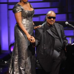 Stevie Wonder and Jennifer Hudson
