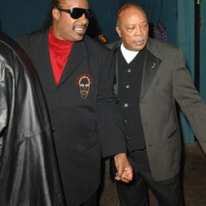 Quincy Jones and Stevie Wonder