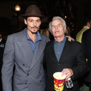 Johnny Depp and Richard D. Zanuck at event of Sweeney Todd: The Demon Barber of Fleet Street (2007)