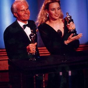 Lili and Richard Zanuck win Best Picture Oscar for DRIVING MISS DAISY (1989)