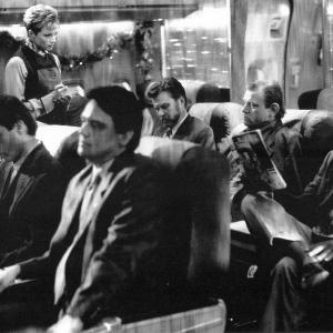 Grand L Bush Marshal Al Arquette Ray Liotta Lauren Holly Brendan Gleeson and others in a scene from TURBULENCE