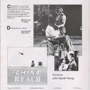 Grand L. Bush plays a paraplegic Vietnam Vet, opposite Dana Delany, on CHINA BEACH. 