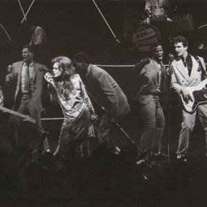 Grand L Bush 2nd from right in the role of Reggie of The Sorels perform I Can Dream About You with Diane Lane in STREETS OF FIRE This scene consisting of hundreds of extras was shot LIVE on stage at LAs Wiltern Theatre