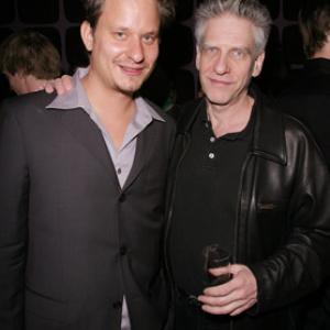 David Cronenberg and Aaron Woodley at event of Rhinoceros Eyes 2003