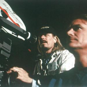 Don FauntLeRoy with Brother Mike on the set of Jeepers Creepers 2
