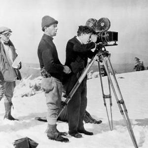 The Gold Rush Behind the scenes Charlie Chaplin Rollie Totheroh Cameraman Ed Manson 1925 UA