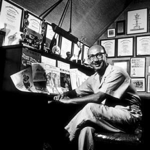 Sammy Cahn at home in Los Angeles, CA, 1959.