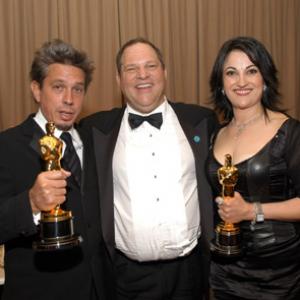 Harvey Weinstein Elliot Goldenthal and Beatrice De Alba