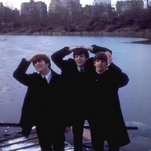 Paul McCartney, John Lennon and Ringo Starr