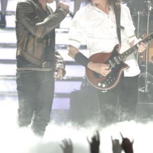 Still of Brian May and Adam Lambert in American Idol The Search for a Superstar 2002