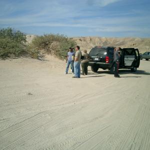 In Palm Dessert scouting for stunt sequence area on Road Kill