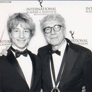 Stefano Battiato (left) and Giacomo Battiato (right) at the International Emmy Awards 2012