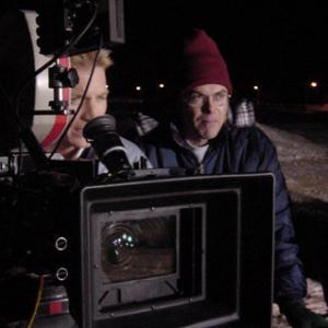 Monty Lapica and Denis Maloney set up a shot during a cold night on Self Medicated.