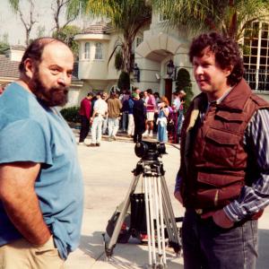 Ronnie Hadar and Paul Smith on the set of Honor Thy Father and Mother The True Story of The Menendez Murders  for Fox Network April 1994