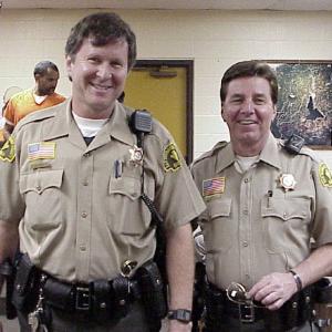 Ronnie Hadar and Bobby Sherman working together as Sheriff's Reserve Deputies in Lake Arrowhead, CA. Not a movie set... The 