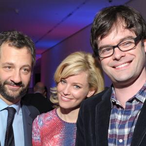 Elizabeth Banks Judd Apatow and Bill Hader at event of Susizadeje penkerius metus 2012